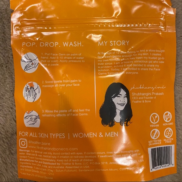 Feather & Bone Face Wash Tablet - Picture 2 of 2